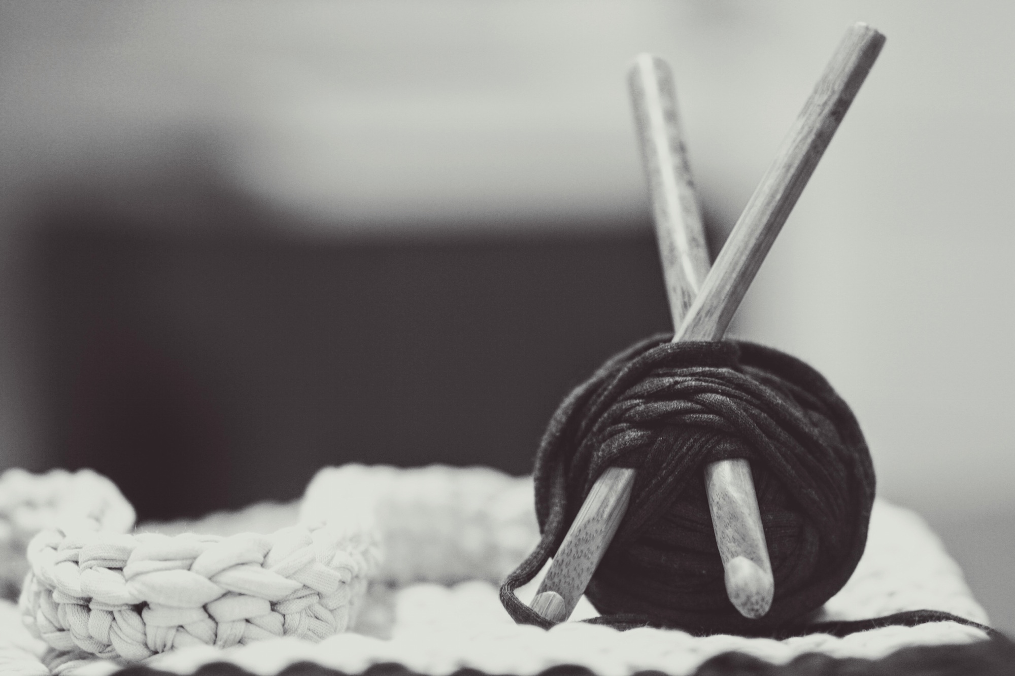 image of knitting needles