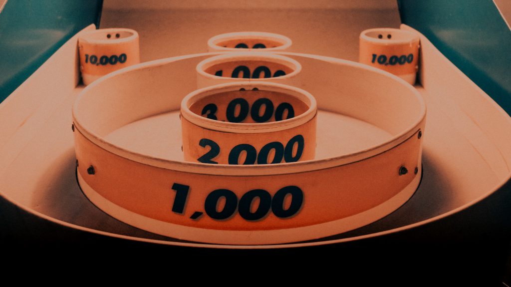 decorative image: points for skee ball