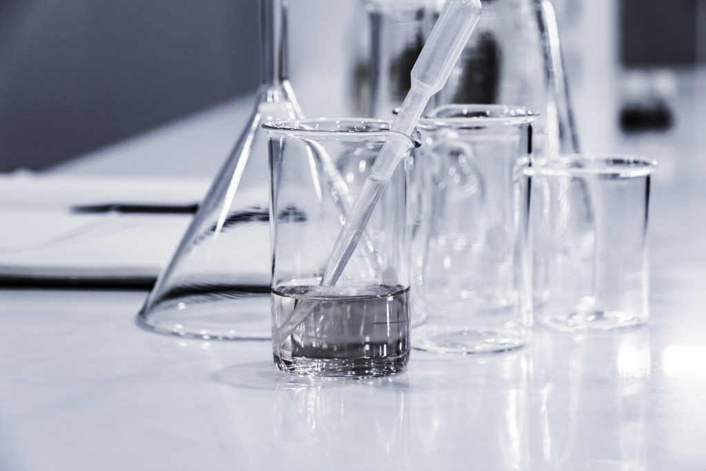 decorative image: science lab materials