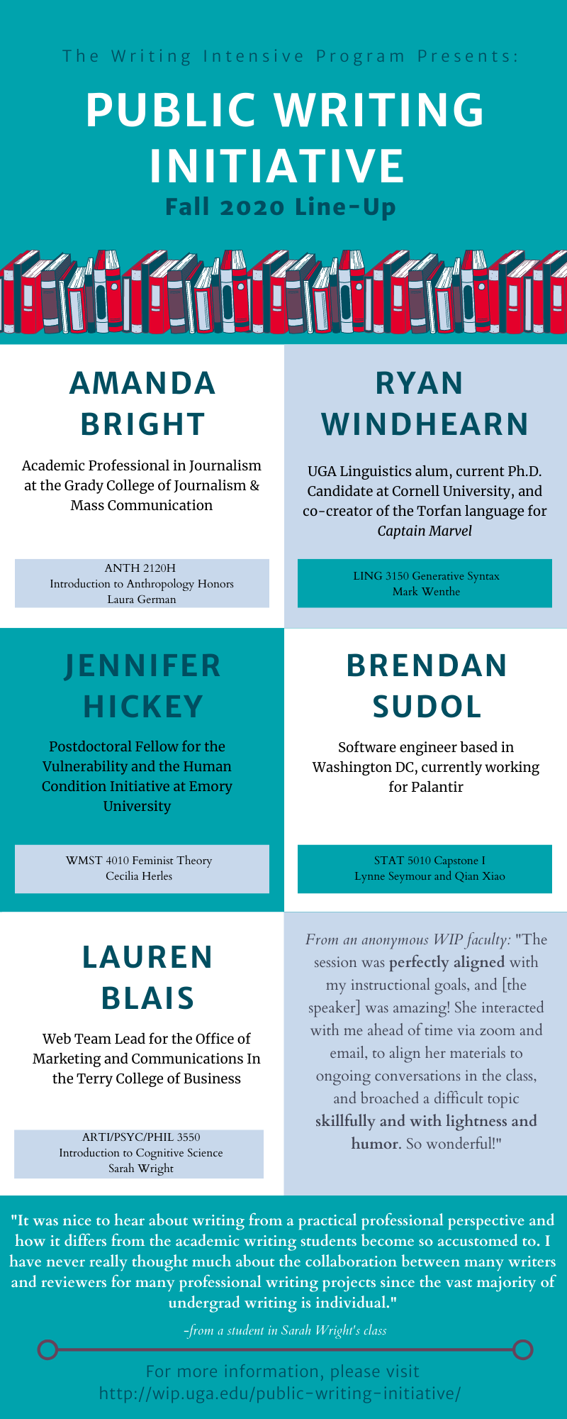speaker line-up for Fall 2020