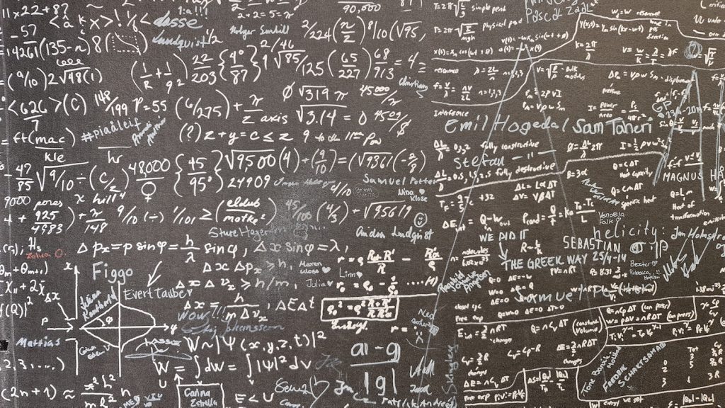 math on chalkboard