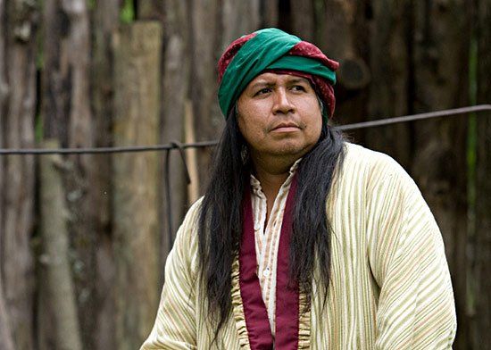 Cherokee storyteller Robert Lewis