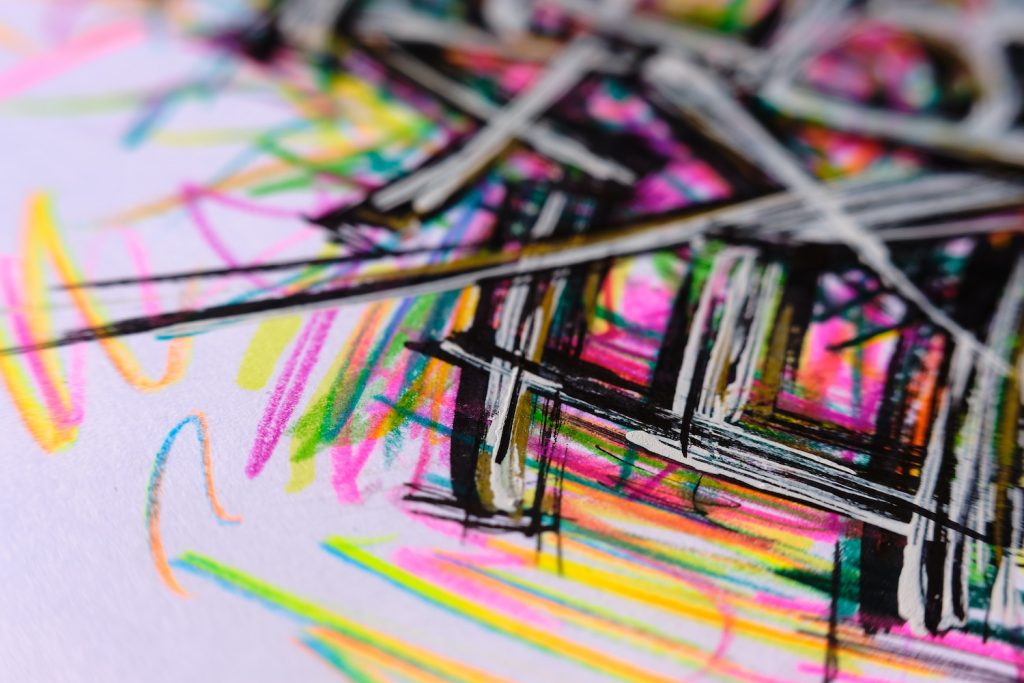 colorful pencil art